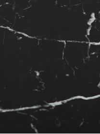 Mesa auxiliar Fria, aspecto mármol, Tablero: fibras de densidad media , Estructura: metal con pintura en polv, Mármol negro, negro mate, Ø 45 x Al 46 cm