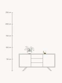 Lámpara de mesa soplada regulable VL Studio, Pantalla: vidrio opalino soplado, Estructura: latón, Cable: plástico, Latón, Ø 32 x Al 31 cm