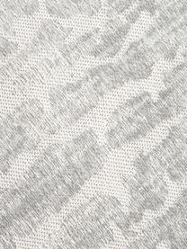 Alfombra artesanal de algodón jacquard Imani, Parte superior: 85% algodón, 15% poliéste, Reverso: látex El material utiliza, Tonos grises, An 120 x L 180 cm (Tamaño S)