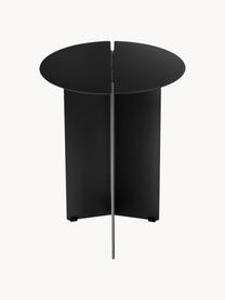 Table d'appoint ronde Oru, Acier inoxydable, revêtement par poudre, Noir, Ø 35 x haut. 48 cm