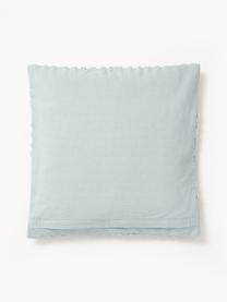 Housse de coussin en coton Bell, 100 % coton, Vert, larg. 45 x long. 45 cm