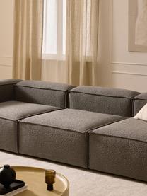 Modulares Sofa Lennon (4-Sitzer) aus Bouclé, Bezug: Bouclé (100 % Polyester) , Gestell: Massives Kiefernholz, Spe, Bouclé Greige, B 327 x T 119 cm