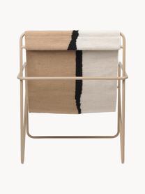 Loungesessel Desert, Sitzfläche: 100 % Polyester aus recyc, Gestell: Stahl, pulverbeschichtet, Webstoff Off White, Beige, Schwarz, Greige, B 63 x T 66 cm