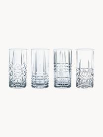 Kristall-Longdrinkgläser Highland, 4er-Set, Kristallglas, Transparent, Ø 8 x H 15 cm, 450 ml