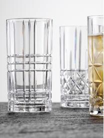 Kristall-Longdrinkgläser Highland, 4er-Set, Kristallglas, Transparent, Ø 8 x H 15 cm, 450 ml