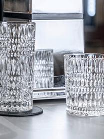 Kristall-Gläser Ethno, 4 Stück, Kristallglas, Transparent, Ø 8 x H 10 cm, 295 ml