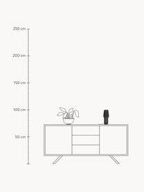 Kleine mobile LED-Tischlampe Radiant, dimmbar, Lampenschirm: Eichenholz, lackiert, Eichenholz, anthrazit lackiert, Ø 11 x H 28 cm