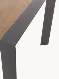 Table de jardin Kubik, 198x100 cm, Contreplaqué, gris foncé, larg. 198 x prof. 100 cm