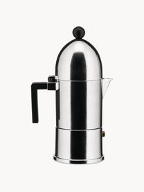 Espressokocher La cupola, verschiedene Größen, Aluminium, Kunststoff, Silberfarben, Schwarz, Ø 9 x H 22 cm, für drei Tassen