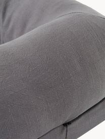 Cama para mascotas de algodón Sydney, Tapizado: 70% algodón, 30% lino, Gris oscuro, An 50 x L 73 cm
