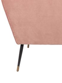 Fauteuil en velours vieux rose Kate, Velours vieux rose