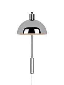 Veľká nástenná lampa Ellen, Odtiene striebornej, lesklá, H 26 x V 43 cm