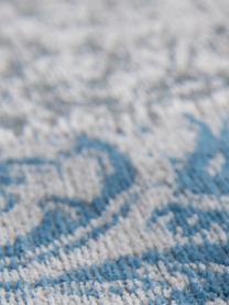 Tappeto con disegno patchwork Multi, Retro: Miscela di cotone, rivest, Blu, grigio, Larg. 140 x Lung. 200 cm (taglia S)