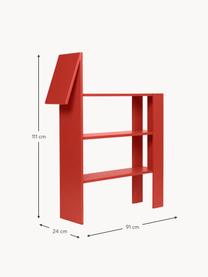 Scaffale in legno Horse, Pannello di fibra a media densità (MDF) laccato

Questo prodotto è realizzato con legno di provenienza sostenibile e certificato FSC®., Rosso, Larg. 91 x Alt. 111 cm