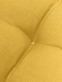 Bavlněný podsedák na židli se střapci Ava, Žlutá, Š 40 cm, D 40 cm