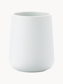 Kubek na szczoteczki z porcelany Clean, Porcelana, Biały, Ø 8 x 10 cm