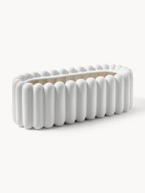 Cache-pot Mist, larg. 35 cm, Céramique, Luminaire : blanc, mat, larg. 35 x haut. 15 cm