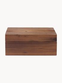 Set de cajas para especias de madera de acacia Wood, 7 pzas., Caja: madera de acacia, Cuchara: acero recubierto, Madera de acacia, Set de diferentes tamaños