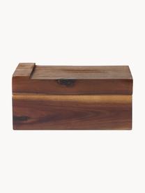 Set de cajas para especias de madera de acacia Wood, 7 pzas., Caja: madera de acacia, Cuchara: acero recubierto, Madera de acacia, Set de diferentes tamaños