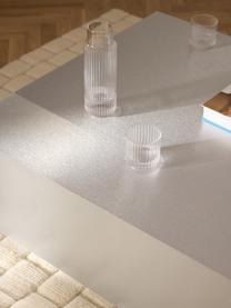 Couchtisch Lesley in Metall-Optik, Mitteldichte Holzfaserplatte (MDF), mit Melaminfolie überzogen, Mangoholz

Dieses Produkt wird aus nachhaltig gewonnenem, FSC®-zertifiziertem Holz gefertigt., Metall-Optik Silberfarben, matt, B 90 x T 90 cm