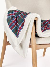 Zachte geruite plaid Gavin, Donkergroen, B 130 x L 170 cm