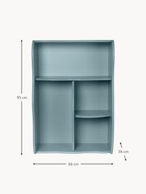 Scaffale in legno Slope, Pannello di fibra a media densità (MDF) laccato

Questo prodotto è realizzato con legno di provenienza sostenibile e certificato FSC®., Grigio-blu, Larg. 66 x Alt. 95 cm