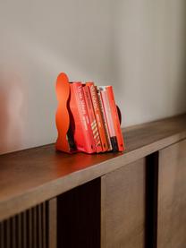 Podpórka do książek Fala, Metal malowany proszkowo, Czerwony, S 21 x W 26 cm