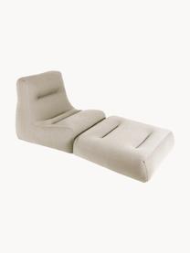 Ręcznie wykonany fotel zewnętrzny Sit Pool, Tapicerka: 70% PAN + 30% PES, wodood, Jasny beżowy, S 75 x W 85 cm