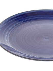 Assiette plate peinte à la main Baita, 6 pièces, Bleu