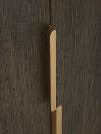 Highboard Harry aus massivem Mangoholz, Korpus: Massives Mangoholz, lacki, Mangoholz, Goldfarben, B 100 x H 120 cm