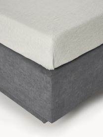 Lit à sommier tapissier avec rangement Livia, Tissu gris foncé, larg. 180 x long. 200 cm, indice de fermeté 2