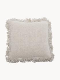 Cuscino soffice Lupo, Custodia: 50 % cotone, 25 % viscosa, Beige chiaro, ocra, Larg. 40 x Lung. 40 cm