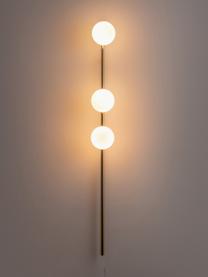 Wandlamp Bar met stekker, Goudkleurig, B 12 x H 123 cm