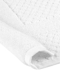 Tapis de bain blanc nid d'abeille Katharina, 100 % coton, qualité supérieure, 900 g/m², Blanc, larg. 50 x long. 70 cm