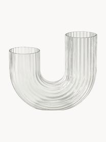 Ručně foukané skleněná váza Taiga, Sklo, Transparentní, Ø 9 cm, V 20 cm