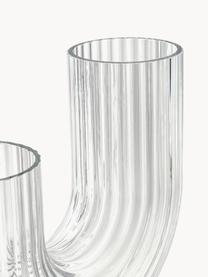 Mondgeblazen glazen vaas Taiga, Glas, Transparant, Ø 9 x H 20 cm