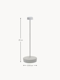 Kleine mobile LED-Tischlampe Swap Mini, dimmbar, Weiß, Ø 10 x H 29 cm