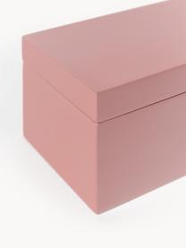 Set 2 scatole portaoggetti Kylie, Pannello MDF  (fibra a media densità), Grigio chiaro, rosa, Set in varie misure