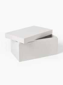 Set 2 scatole portaoggetti Kylie, Pannello MDF  (fibra a media densità), Grigio chiaro, rosa, Set in varie misure