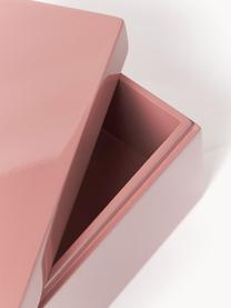 Set 2 scatole portaoggetti Kylie, Pannello MDF  (fibra a media densità), Grigio chiaro, rosa, Set in varie misure