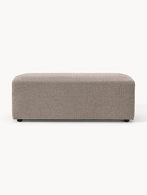 Pouf XL Melva, larg 116 x prof. 42 cm, Tissu grège, larg. 116 x prof. 42 cm