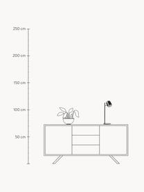 Lámpara de mesa de metal Almo, Pantalla: metal con pintura en polv, Estructura: metal con pintura en polv, Cable: plástico, Negro, Ø 17 x Al 44 cm