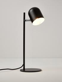 Lampe à poser en métal Almo, Noir, Ø 17 x haut. 44 cm