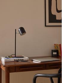 Kovová stolová lampa Almo, Čierna, Ø 17 x V 44 cm