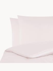 Parure copripiumino in raso di cotone Comfort, Rosa, 155 x 200 cm + 1 federa 50 x 80 cm