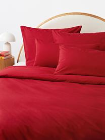 Poszewka na poduszkę z perkalu Elsie, Czerwony, S 40 x D 80 cm