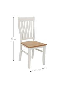 Silla Noa, Blanco, beige, An 43 x Al 93 cm