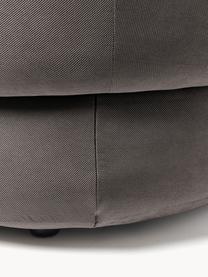 Niervormige loungefauteuil Alba, Bekleding: 97% polyester, 3% nylon M, Frame: massief sparrenhout, berk, Poten: kunststof Het materiaal d, Geweven stof taupe, B 102 x D 89 cm, rugleuning links