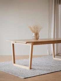 Verlengbare eettafel Colonsay, 215 - 315 x 96 cm, Tafelblad: MDF met eikenhoutfineer, Hout, B 215/315 x D 96 cm