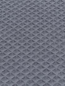 Súprava tenkých uterákov s vafľovou štruktúrou Karima,3 diely, Tmavosivá